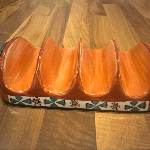 Kitchen Prep 101 Southwestern Taco Holder Tabletops Unlimited Dishwasher Safe - Picture 5 of 7